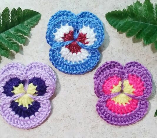 Crochet Pansy Pattern
