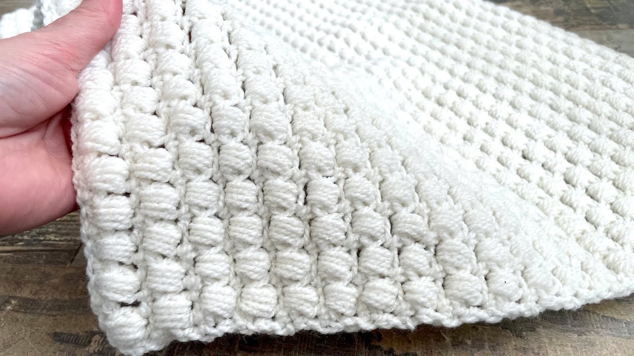 How to Crochet a Lovely Puff Stitch Blanket Pretty Crochet